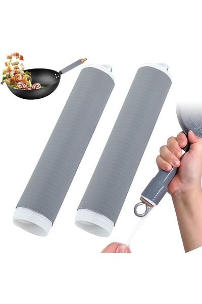 STOREMAX Ntwork Home Silicone Hot Handle Holder, Heat Insulated Sleeve for Pot and Pan Handles, De