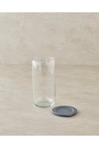 STOREMAX Bystoreby Home Fresh Safe Glass Jar Gray Newdesing 646268