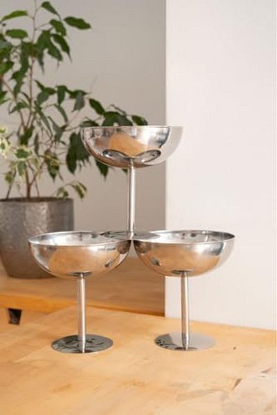 STOREMAX Bystoreby & Stone Metal High Leg 13 cm Cookie Presentation Glass Newdesing 646268
