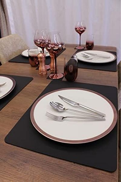 STOREMAX Mrttnca Flat Laser Cut Faux Leather American Service 2 Pcs 35X45 cm Trndymrt 1087243
