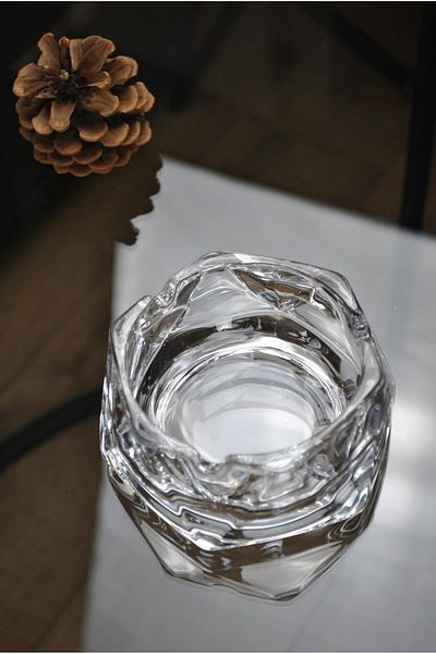 STOREMAX Bystoreby Round Glass Crystal Luxury Ashtray - Ash Tray - Round Ash Tray 10,5 cm Newde