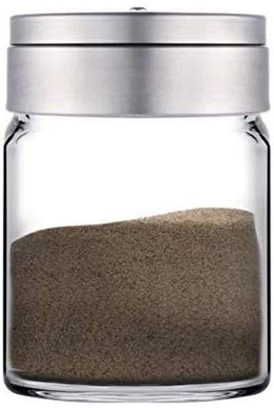 STOREMAX Bystoreby Basic Metal Salt Shaker with Lid - Pepper Shaker - 2 Pieces - 110 Cc, 43880S00, Transparent Newdesing 646268