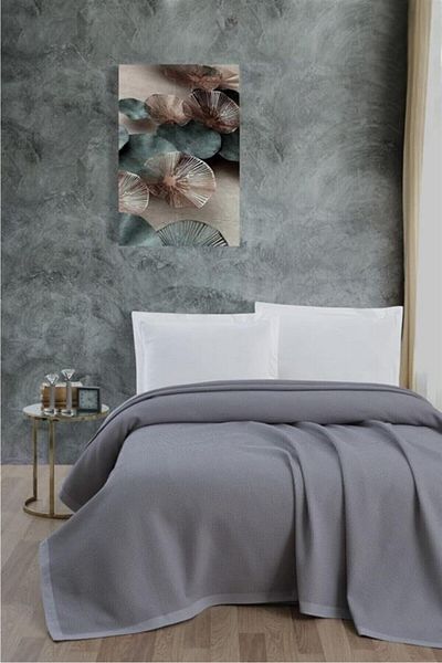 STOREMAX Mrttnca Pique%100 Cotton Honeycomb Pique, Four Seasons Pique Single 170X240 Gray Trndymrt 1087243