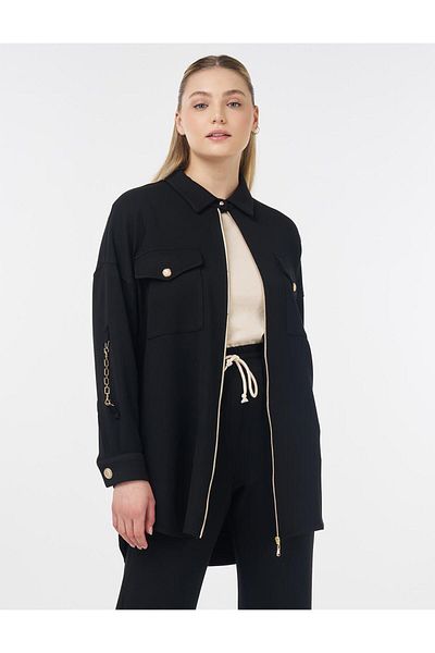 KYR Scuba Double Suit with Pocket Details Black