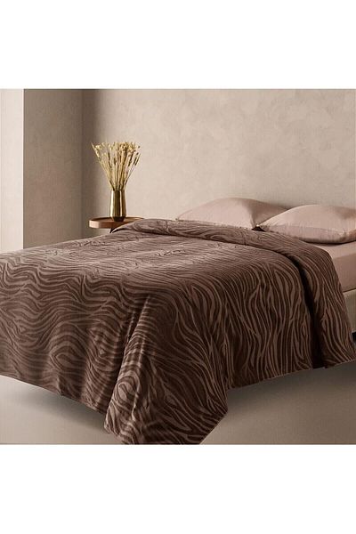 STOREMAX Claire Safari Double Bedspread Brown