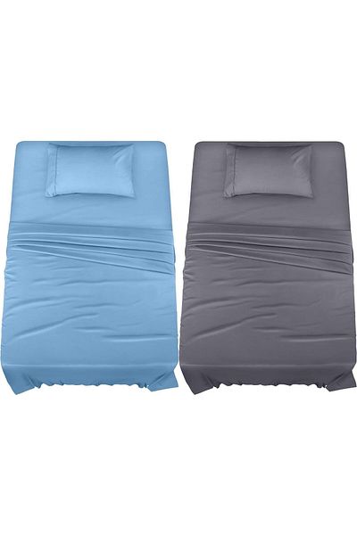 STOREMAX Muartshop 2 Pieces Single Fitted Sheet and Pillowcase Set (Mixed Color) 871301