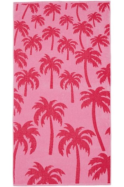 STOREMAX Mrttnca Women's Palm Patterned Beach Towel, Pink, One Size Trndymrt 1087243