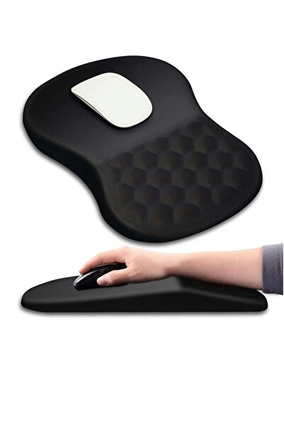 Generic وسادة ماوس DUNISO لدعم المعصم وتخفيف الألم بشكل مريح مع مسند لوحة الم...
