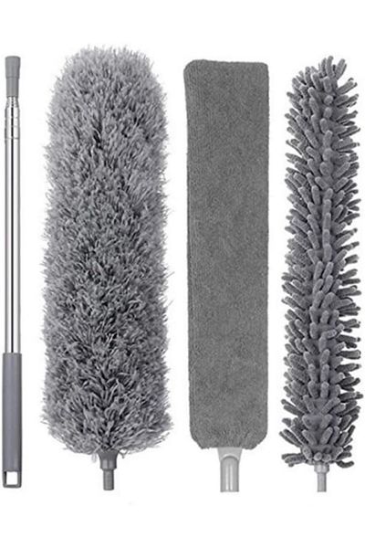 STOREMAX Ntwork Home Telescopic 3-Piece Mop Dusting Tassel Multifunctional Cleaning Set, Gap and Ceiling