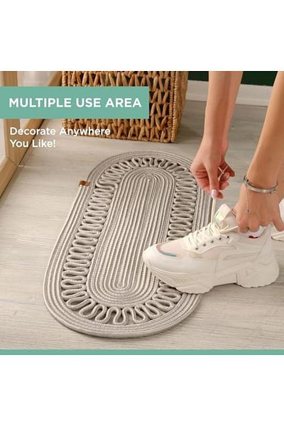 STOREMAX nslmshop Διακοσμητικός δρομέας από γιούτα - Κάλυμμα τραπεζιού Bohemian, Κάλυμμα τραπεζιού σαλονιού, American Service, 30x70CM, Do
