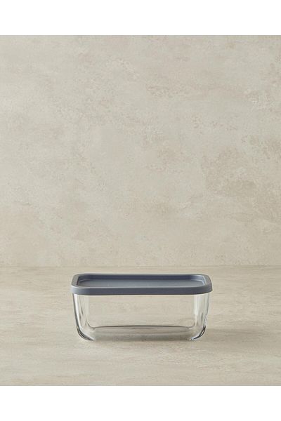 STOREMAX Bystoreby Home Fresh Safe Glass Storage Container 270 ml Gray Newdesing 646268