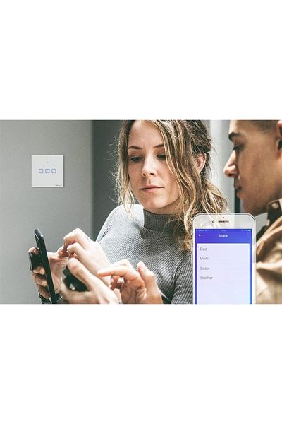 STOREMAX مفتاح إضاءة Wi-Fi منزلي mrttnca Google Home-Alexa (الإصدار الجديد) trndymrt 1087243