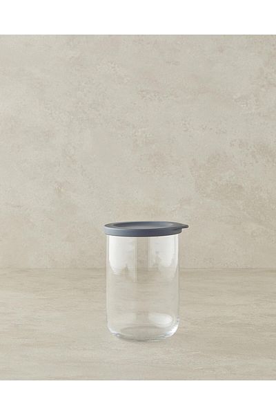 STOREMAX Mrttnca Home Fresh Safe Glass Jar Gray Trndymrt 1087243