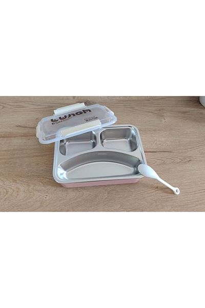 STOREMAX Bystoreby Hybrid Bento Box 800 ml - Bpa-Free Plastic Body, Multi-Purpose with Stainless Steel Compartments
