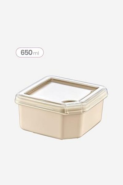 STOREMAX Acelya Q-Box Storage Container 650 ml Trn-261 Latte Star Shop Trend 1058548