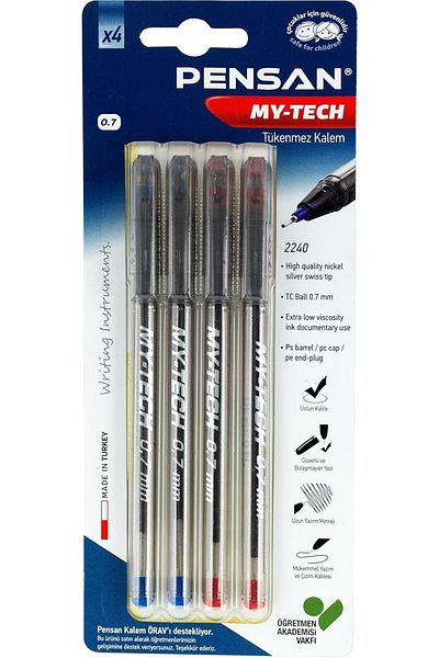 STOREMAX Ntwork 0.7 mm My-Tech Tük.Pen Mixed 4 Lü Bls - Pe02240Tkmt04 Art 1087243