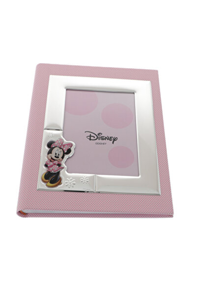GiftExpress Album foto copii Minnie Mouse roz cu argint 31cm