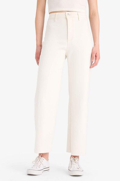 DeFacto Culotte High Waist Cut Out Crop Jean Pants B5012Ax25Sm