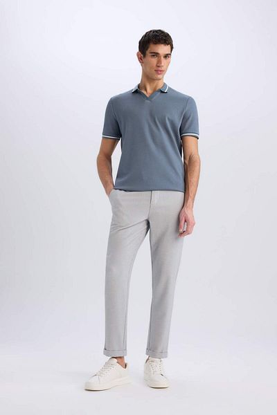 DeFacto Tricou polo cu mânecă scurtă, cu croială normală, E2251AX25SM
