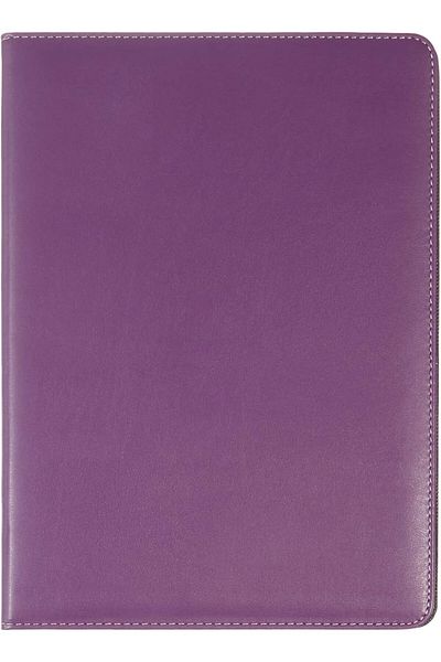 STOREMAX Lvnmblya 501-5 Secretary/Secretary Table/Secretary Notepad A4 Faux Leather Notepad File, Lilac, a