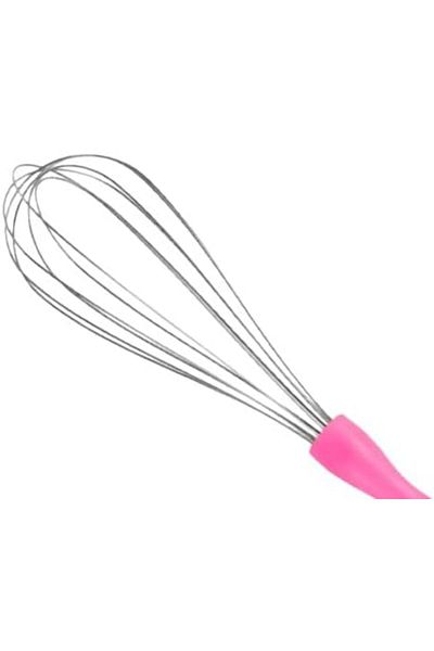 STOREMAX Jvnnastore Stainless Steel Plastic Handle Hand Whisk (Blender) (1, Pink, Set of 3) Trendyf