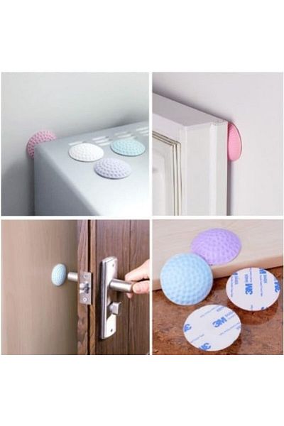 STOREMAX Bystoreby Purposed Silicone Door Wall Protector Buffer 4 Pack, Door Wall Protector Stopper Newde