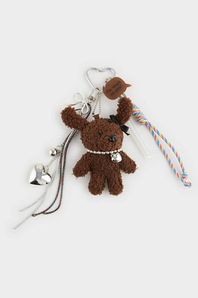DeFacto Women's Teddy Bear Charm Keychain E9701Axns