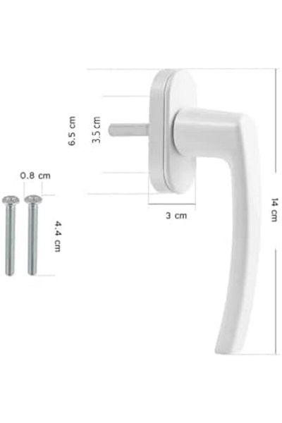 STOREMAX Bystoreby Pimapen Window Handle Balcony Sliding Door Handle (2, Dark Brown) Newdesing 646268