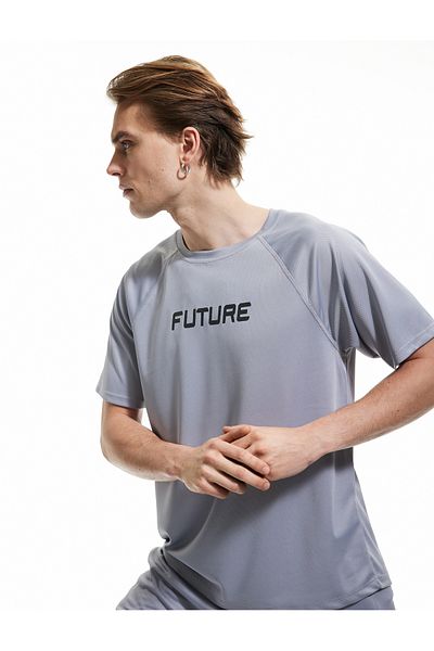 Koton Short Sleeve Regular Fit Crew Neck Printed Sports T-Shirt