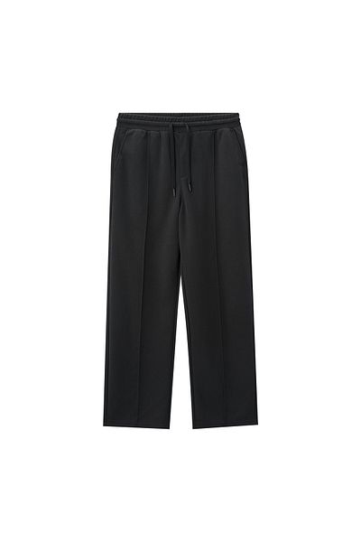 Giordano Men's Textured Knit Joggers: Relaxed Fit, Elastic Waist, Stylish Comfort