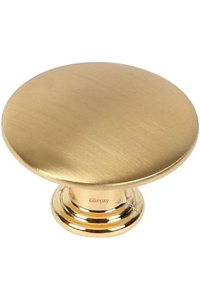STOREMAX Bystoreby Hardware Ahu Button Handle 35mm Matte Gold (2 Pieces) Newdesing 646268