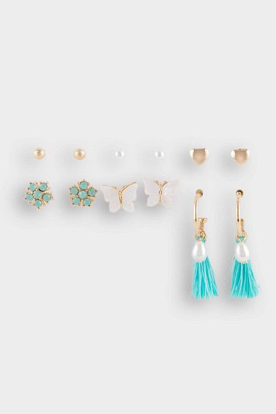 DeFacto Women's 6-Piece Earrings F0708Axns