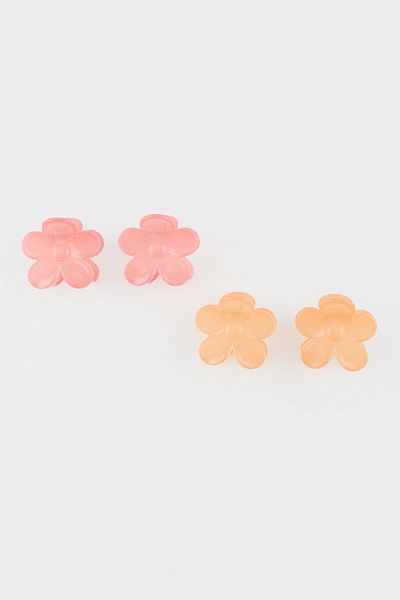 DeFacto Women's 4-Piece Flower Motif Latch Buckle E8885Axns