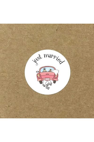 STOREMAX Muartshop Sticker, Just Married 2 Sheets 871301