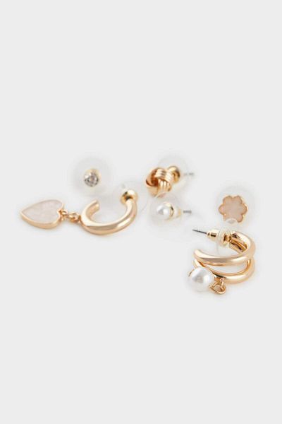 DeFacto Women's 6-Piece Earrings F0707Axns
