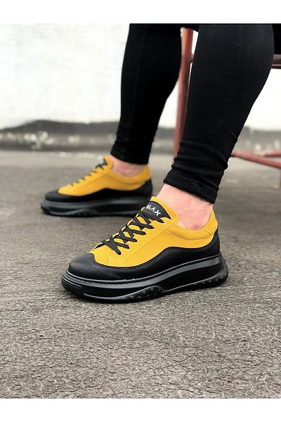 MarDyHome Charcoal Yellow Men's Shoes
