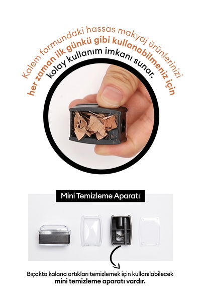 Missha Hassas Makyaj Kalemleri için Kalemtıraş Easy Pencil Sharpener
