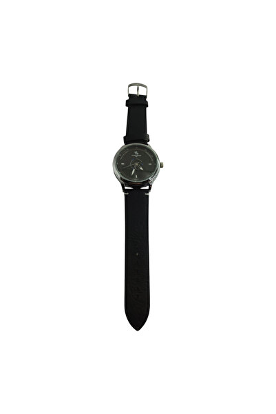 Bay Emir Polo Clup Steel Case Leather Strap Men's Watch