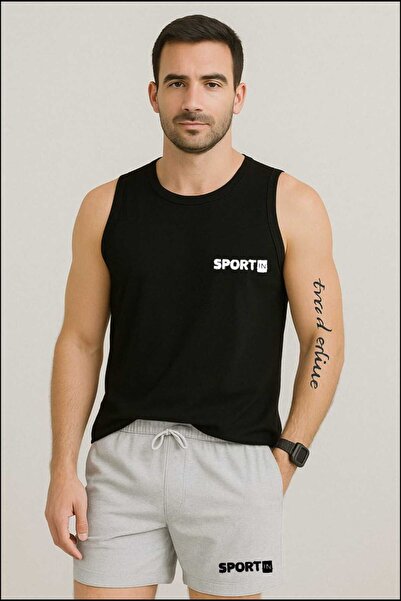 TREND ALİSSE Ανδρικό Σετ Αθλητικό Φανελάκι και Σορτς - Σορτς και Φανελάκι για...