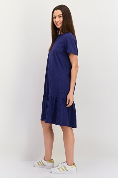 Tchibo Women Plain Mini Dress, Blue