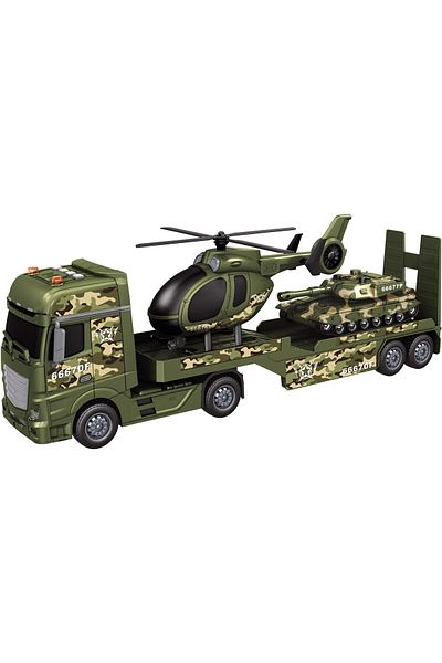 Mappy Mappy Military Playset - Truck with Car and Helicopter