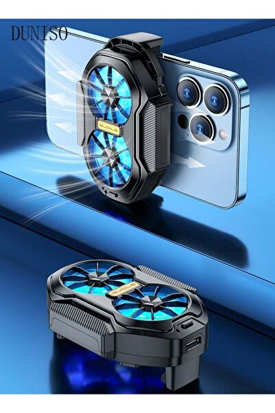 Generic DUNISO Phone Cooler, Cooling Fan, Dual Fans, Plug-In Model