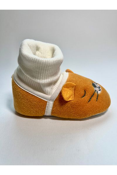 NonaPattini Corded Ankle Cute Baby Booties Models with Plush Fabric