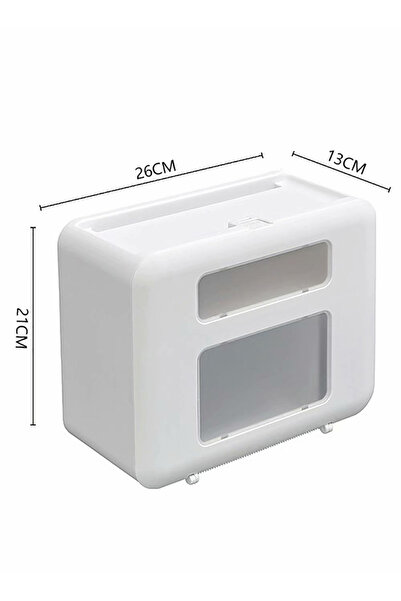 Generic Waterproof Wall Mounted Tissue Box White 29x23x14centimeter