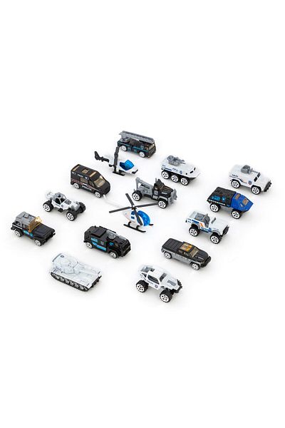 Mappy Mappy playset with 15 police vehicles
