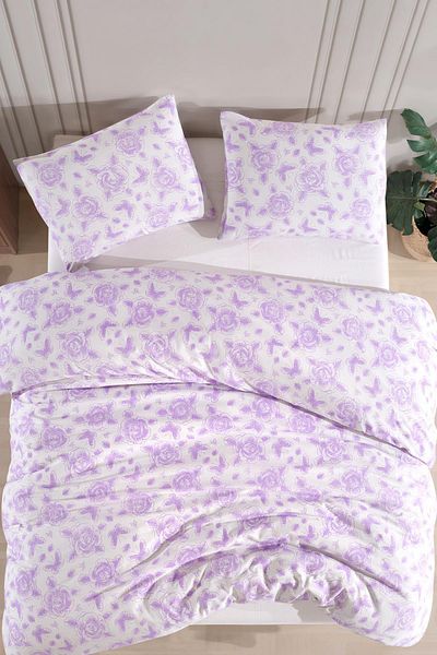 Zeynep Tekstil Cotton Single Quilt Cover Set |   Duvet Cover and Pillowcase |   Bed Without Sheet
