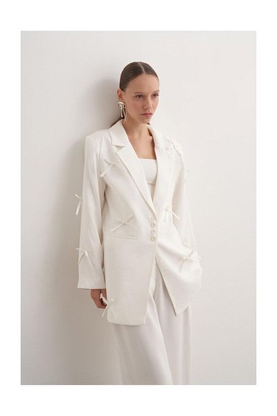 FUSHYA Bow Detailed Blazer Suit