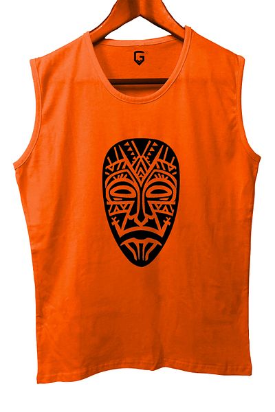 TOP GLORY Mask Printed Sleeveless Athlete T-Shirt Tank Top Athlete Fitness Tank Top