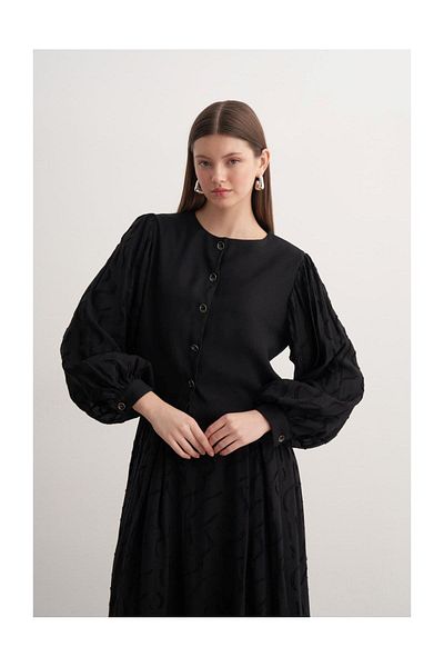 FUSHYA Buttoned Guipure Detailed Double Suit