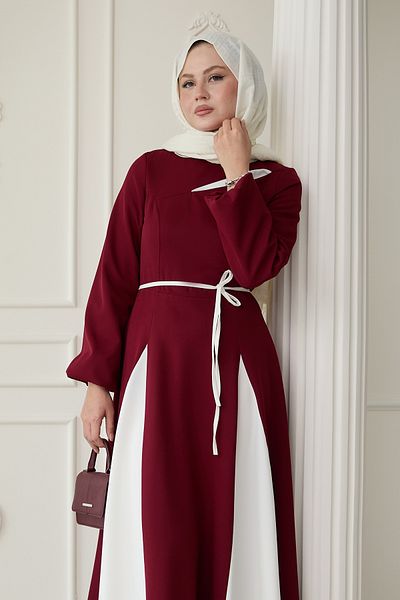 InStyle Rochie roșie Claret de culoare dublă